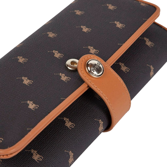 Polo New Iconic POS43235 Clutch Purse brown tab