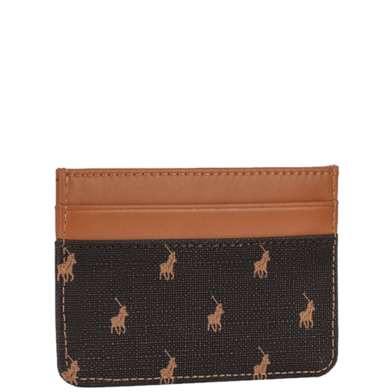 Polo New Iconic POS43236 Small Card Holder brown front3qrtr