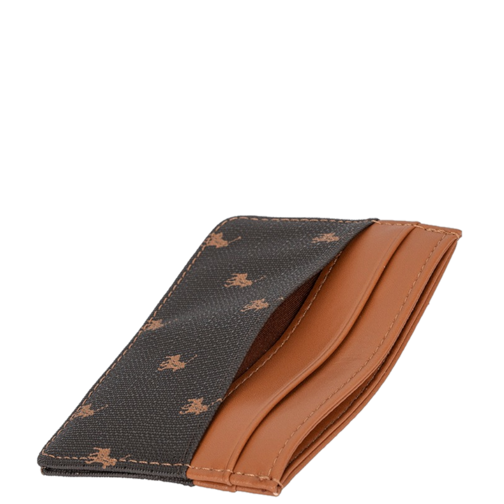 Polo New Iconic POS43236 Small Card Holder brown rear interior