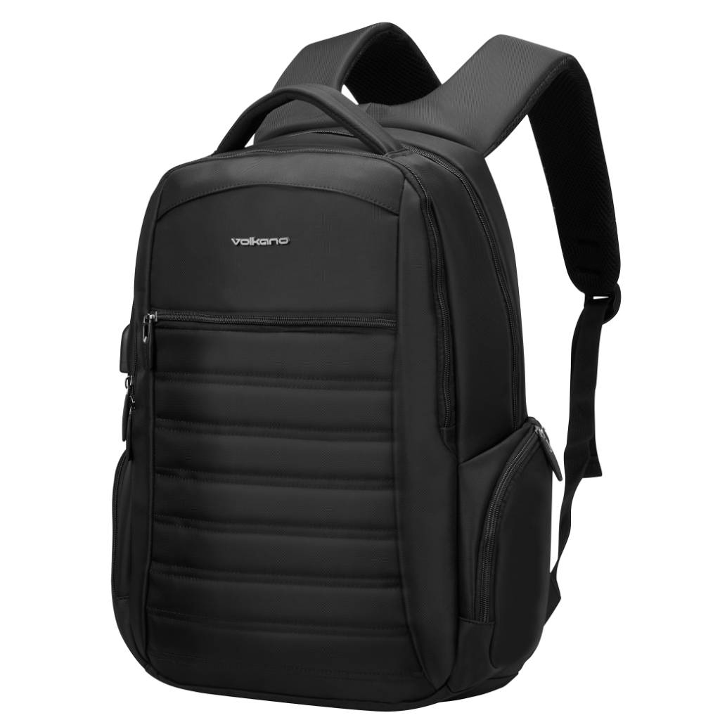 Volkano Boston VK 9173 15 6 Laptop Backpack black front3qrtr