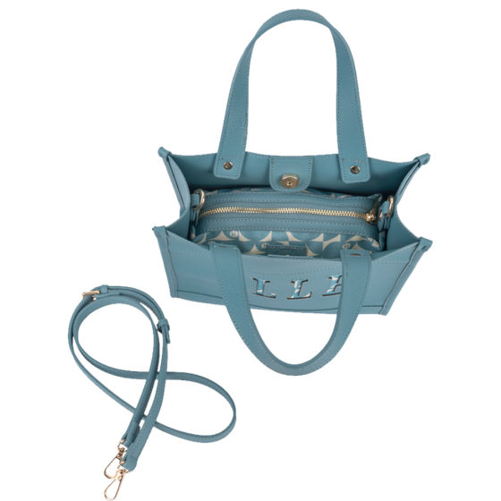 ELLE Cut Out EL10607 Small Shopper Blue interior