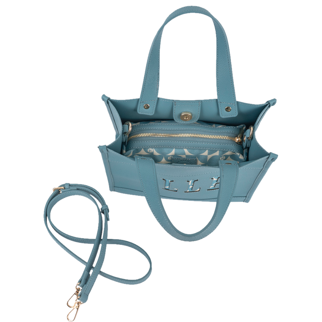 ELLE Cut Out EL10607 Small Shopper Blue interior