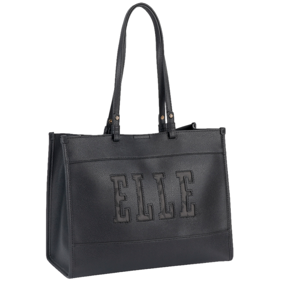 ELLE Cut Out EL10610 Tote Black front3qrtr