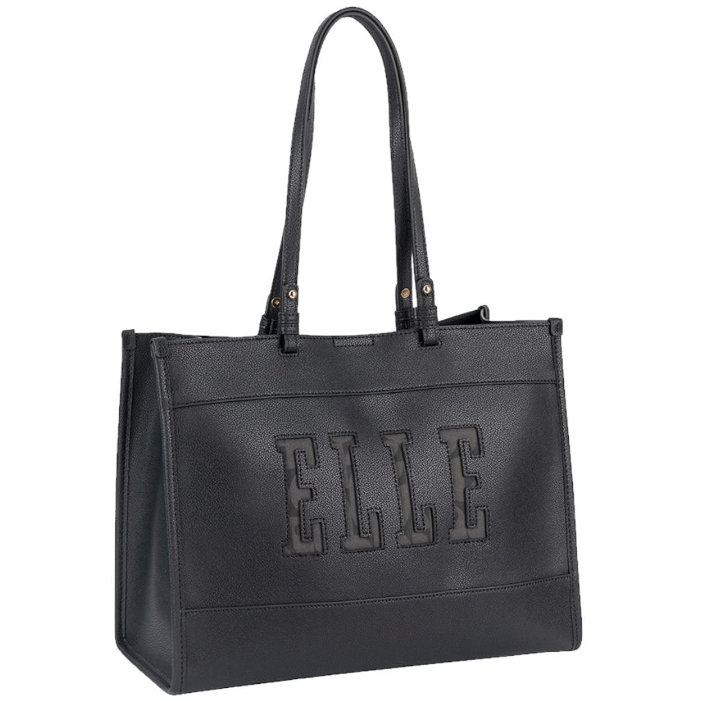 ELLE Cut Out EL10610 Tote Black front3qrtr