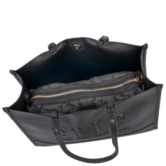 ELLE Cut Out EL10610 Tote Black interior