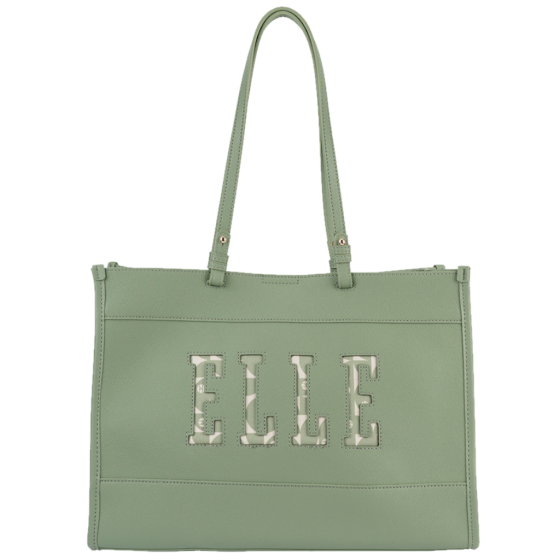 ELLE Cut Out EL10610 Tote Green front