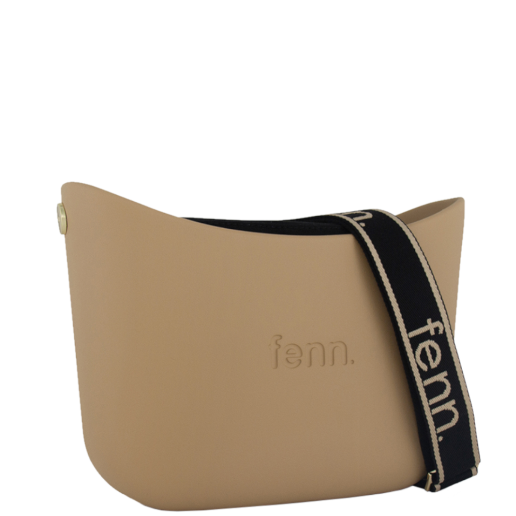 Fenn Messenger 024 010 Camel printed handle black inner front3qrtr