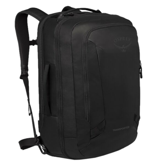 Osprey Transporter AI10006375 Travel Pack 44L black front3qrtr