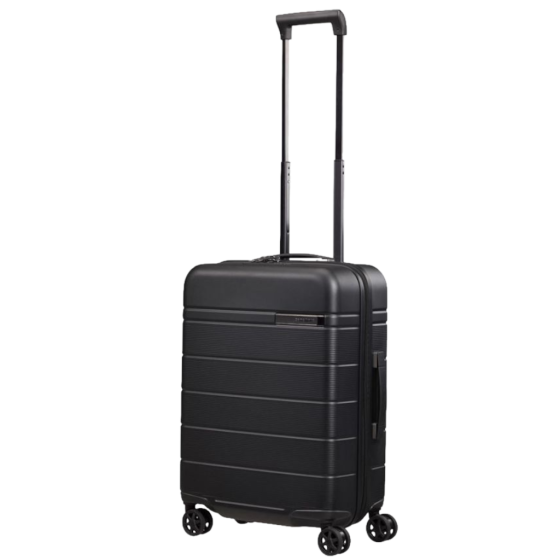 Samsonite Neopod Spinner 55cm EXP Slide Out black front handle up