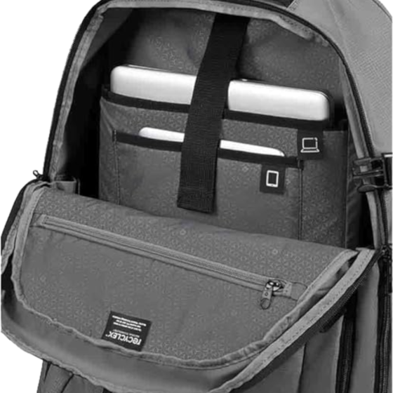 Samsonite Roader KJ2 Laptop Trolley grey interior