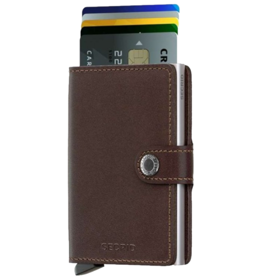 Secrid Miniwallet Basic CCMB Brown front cards