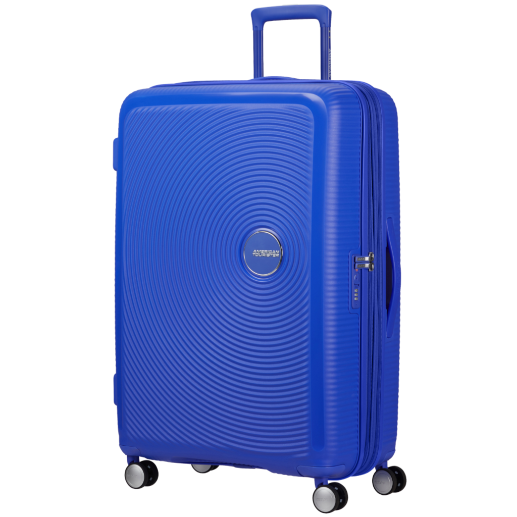 American Tourister 32G Soundbox 77cm check in cobalt blue front3qrtr