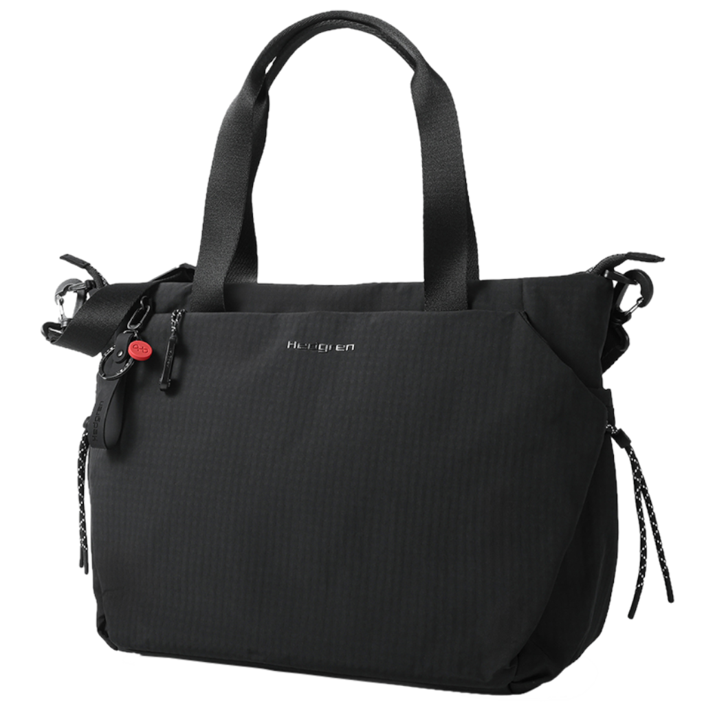 Hedgren String Satoshi Tote HDSTG03 14inch Black front3qrtr