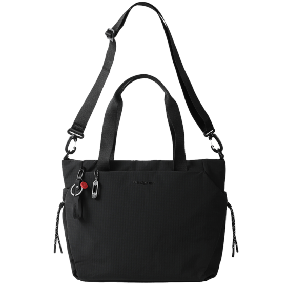 Hedgren String Satoshi Tote HDSTG03 14inch Black front handle full