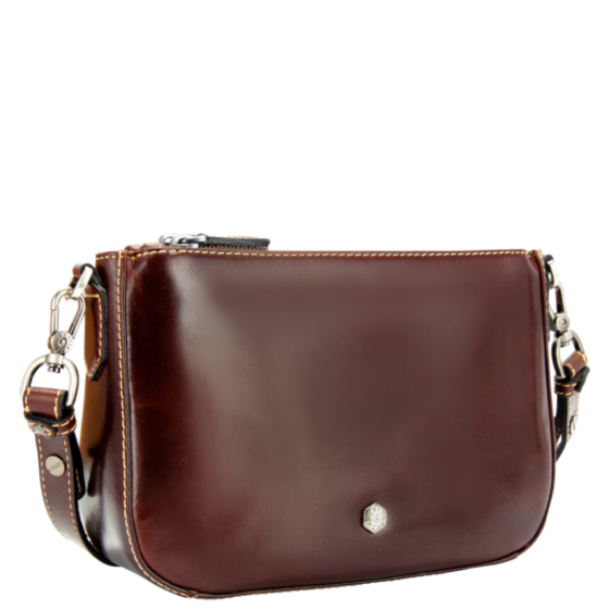 Jekyll and Hide Leather Crossbody 6444 Mocha front3qrtr