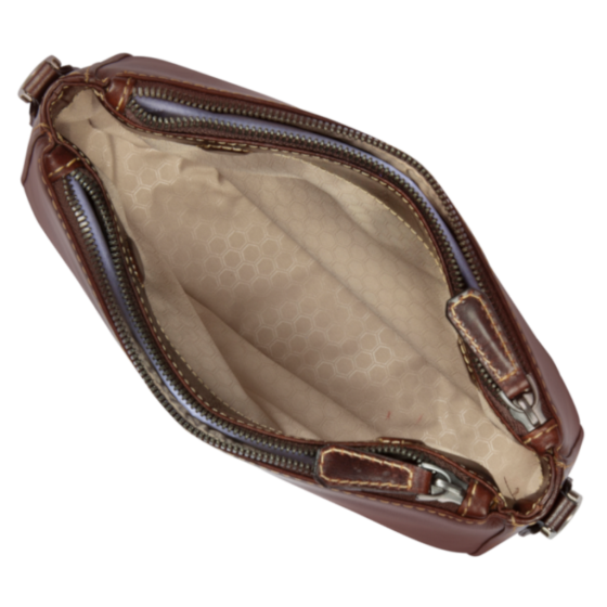 Jekyll and Hide Leather Crossbody 6444 Mocha interior