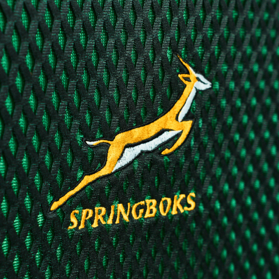 Luggage Glove Duo Springbok Green and Gold logo closeup