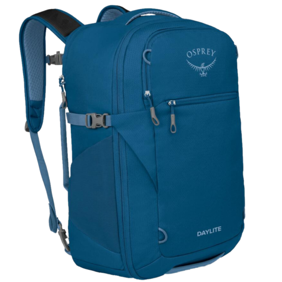 Osprey Daylite AI10006887 Carry on Travelpack 35L blue front3qrtr