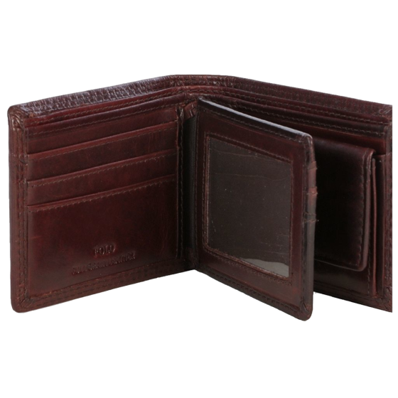 Polo Kenya PO45020 Multicard & Coin Leather Wallet Brown interior1