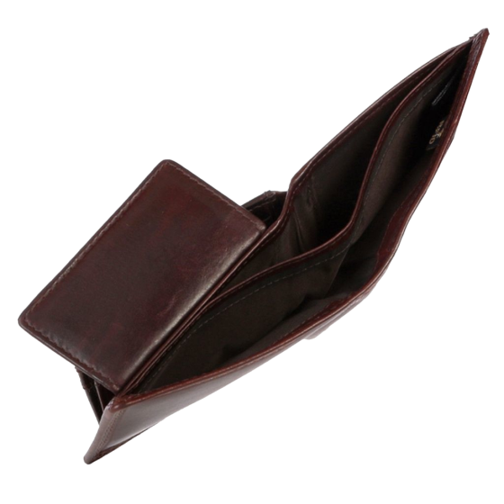 Polo Kenya PO45020 Multicard & Coin Leather Wallet Brown overhead