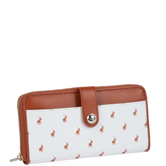 Polo New Iconic POS43245 Zip Around Purse white front3qrtr primary