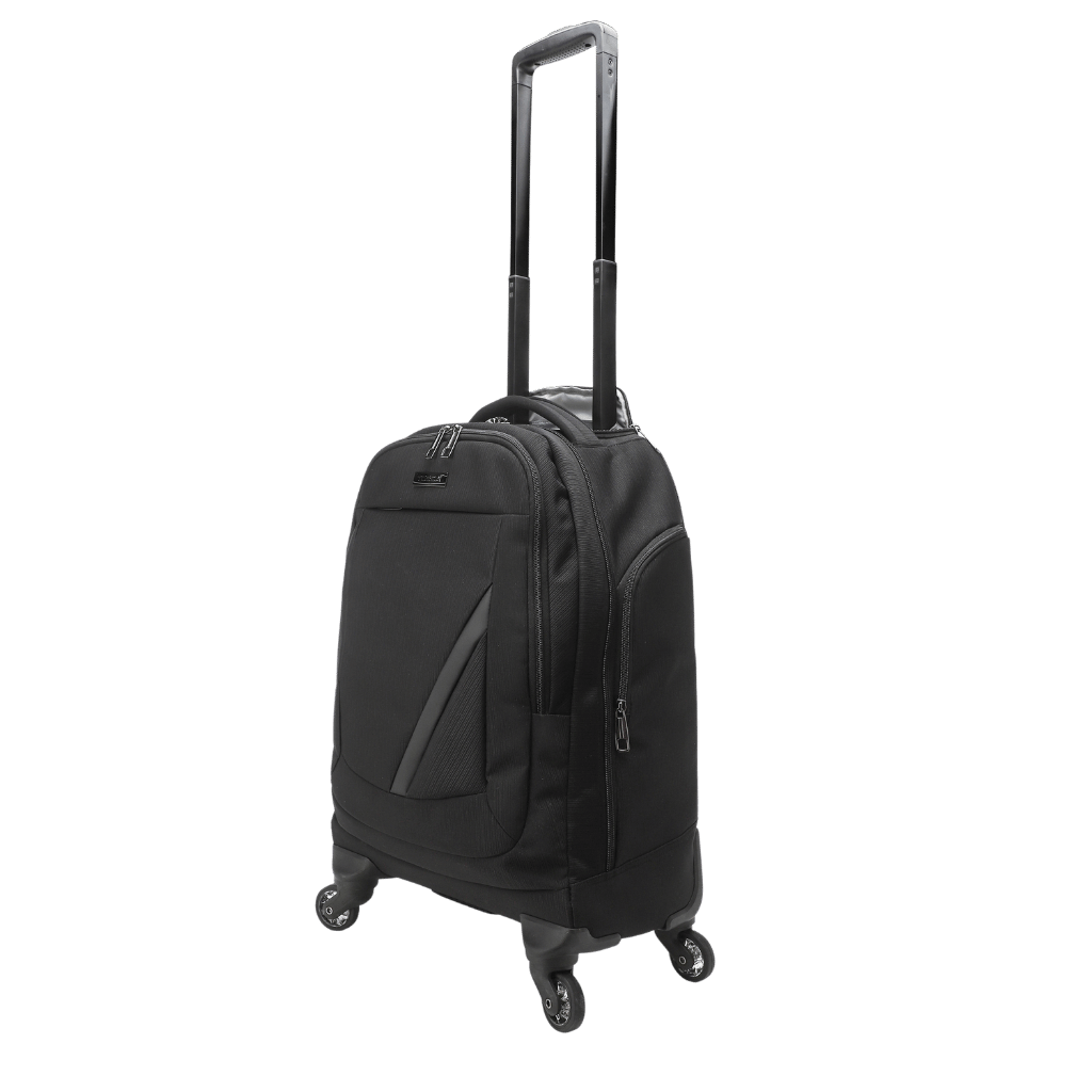 Tosca Biztech 3004 55W4 black ttrolley backpack front3qrtr