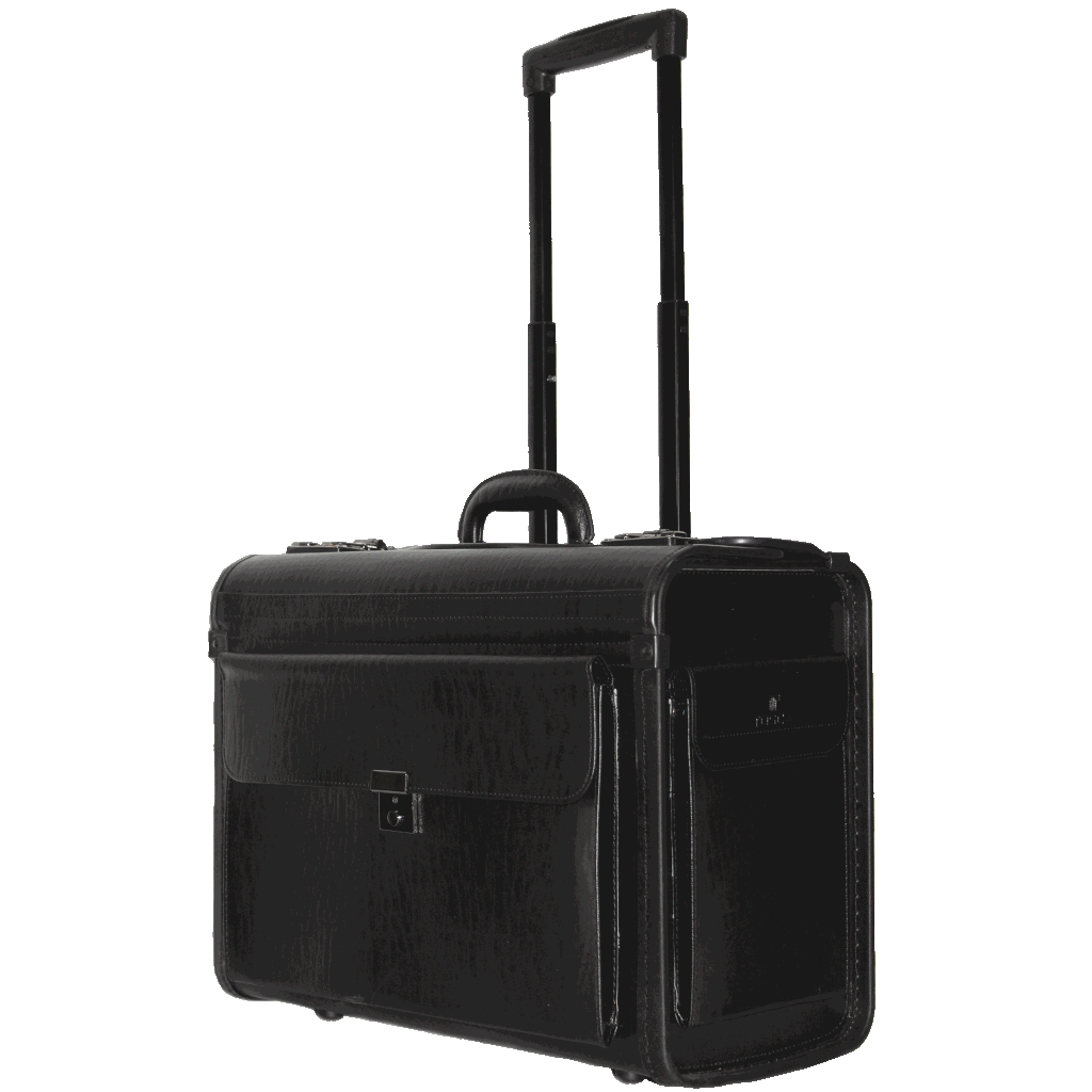 Tosca PVC ET622 50 Lapto Pilot Case 2wheels front3qrtr