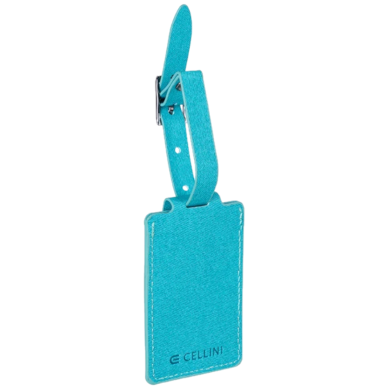 Cellini Travel Essentials 33088 ID Label turq front3qrtr