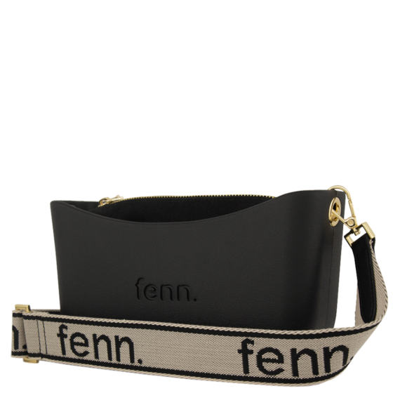 Fenn Classic 2227 Black plain black inner web strap front3qrtr