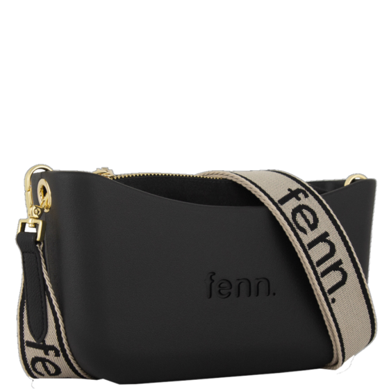 Fenn Classic 2227 Black plain black inner web strap front3qrtr R