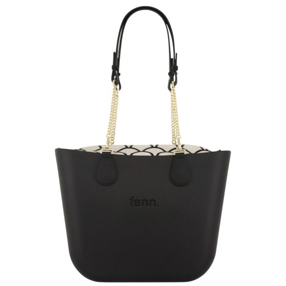 Fenn Original Black 1583 glod chain front handle up