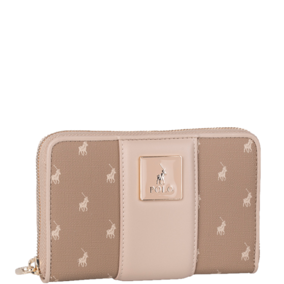 Polo Kensington POS53544 Medium Zip Around Purse brown front3qrtr
