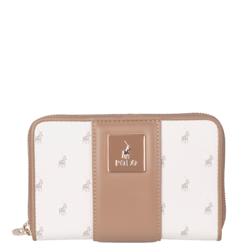 Polo Kensington POS53544 Medium Zip Around Purse white front