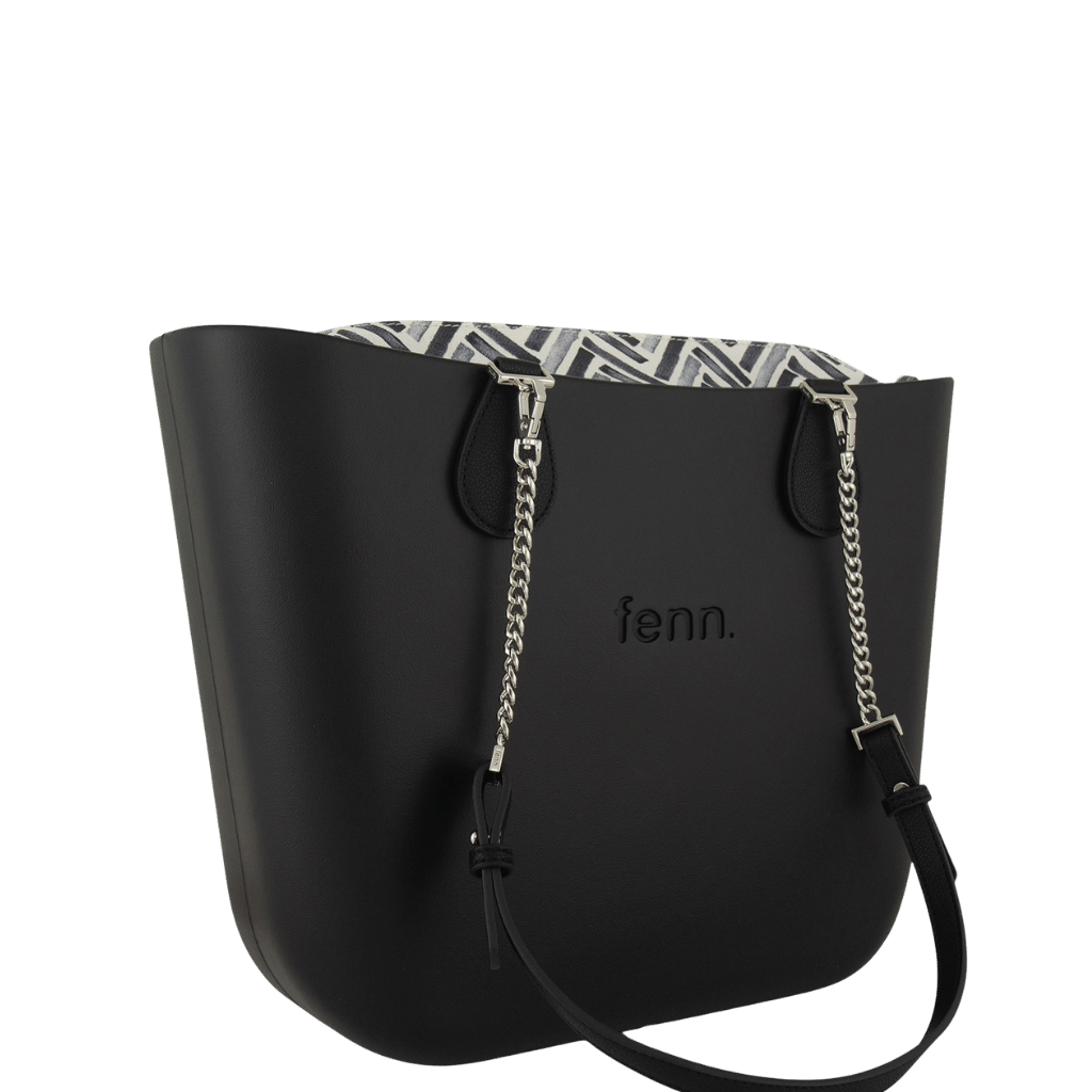 Fenn Original 1594 Black silver chain printed inner front3qrtr