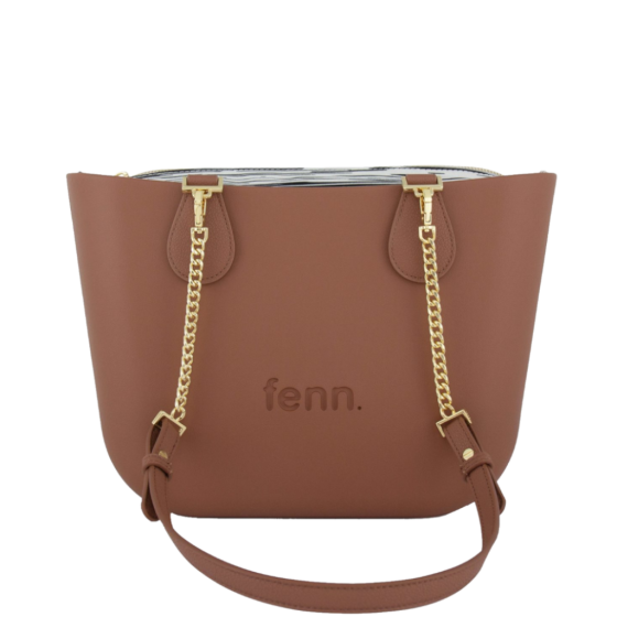 Fenn Petite 9502 Tan gold chain pattern inner front