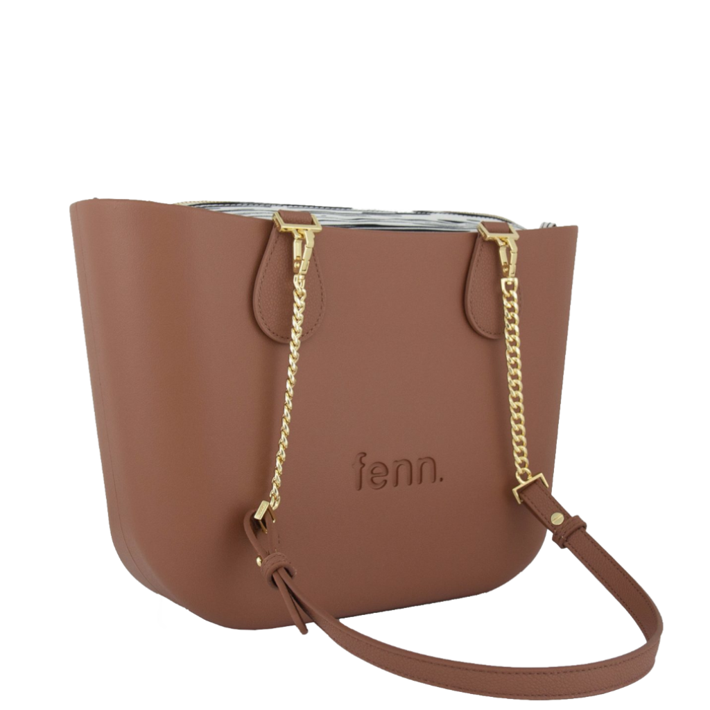 Fenn Petite 9502 Tan gold chain pattern inner front3qrtr