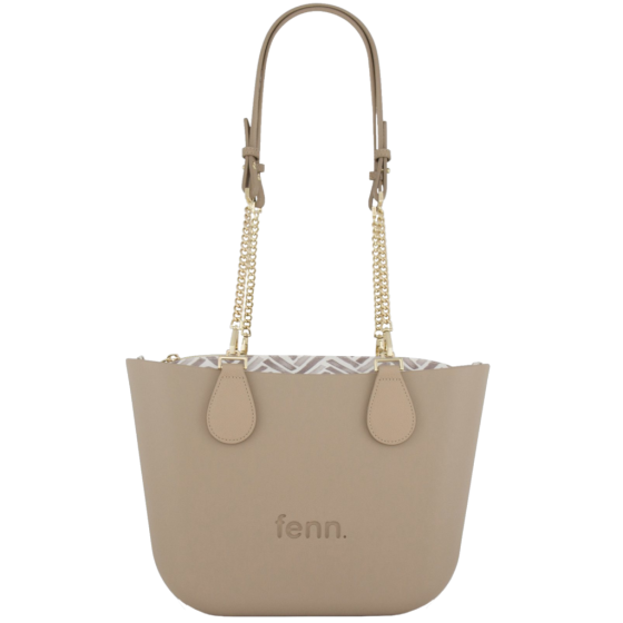 Fenn Petite 9507 Stone gold chain pattern inner front handle up