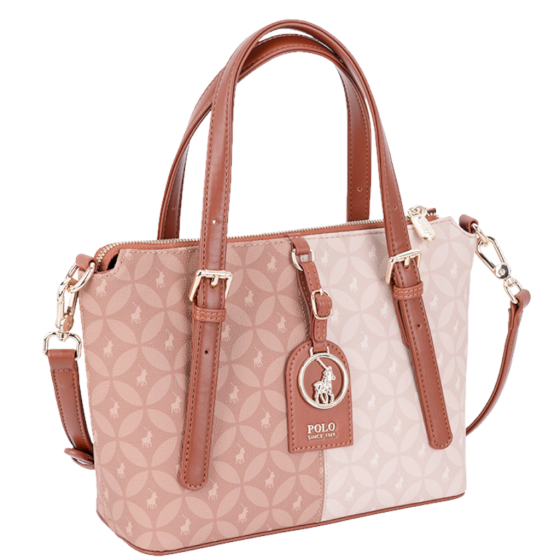 Polo Tango POS54225 Small Shopper Crossbody Beige front3qrtr