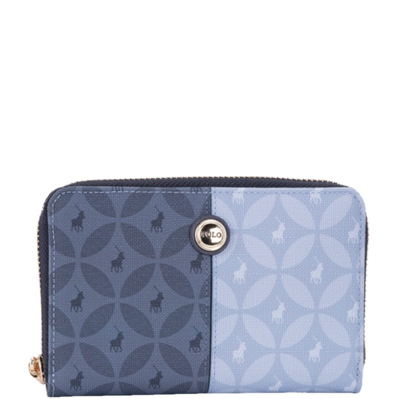 Polo Tango POS54244 Medium Zip Around Purse Blue front