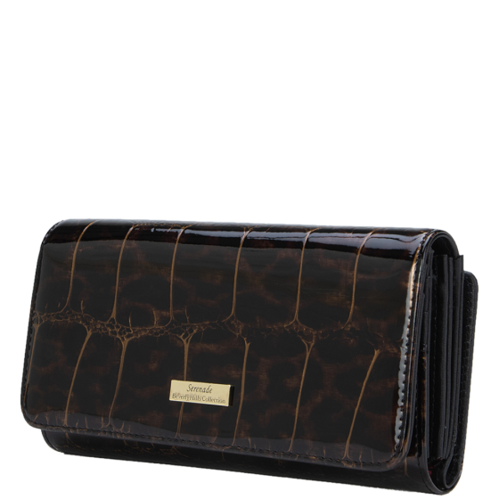 Serenade Leopard SEWH7 01 Large Purse bronze front3qrtr