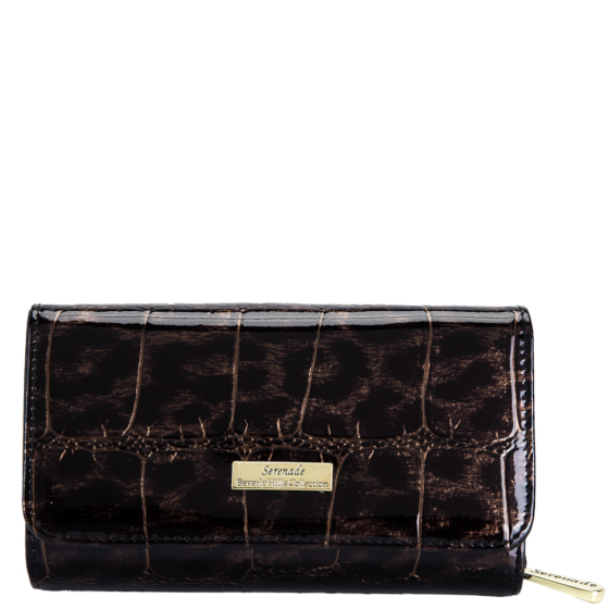 Serenade Leopard SEWH7 02 Medium Purse bronze front
