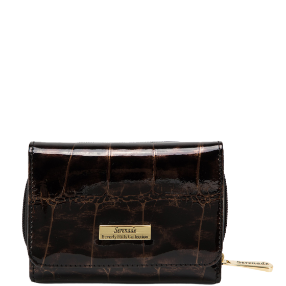 Serenade Leopard SEWH7 03 Small Purse bronze front