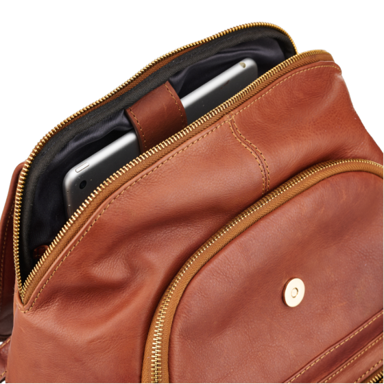 Tascany Giuliana TBA104 On the Go backpack brown interior
