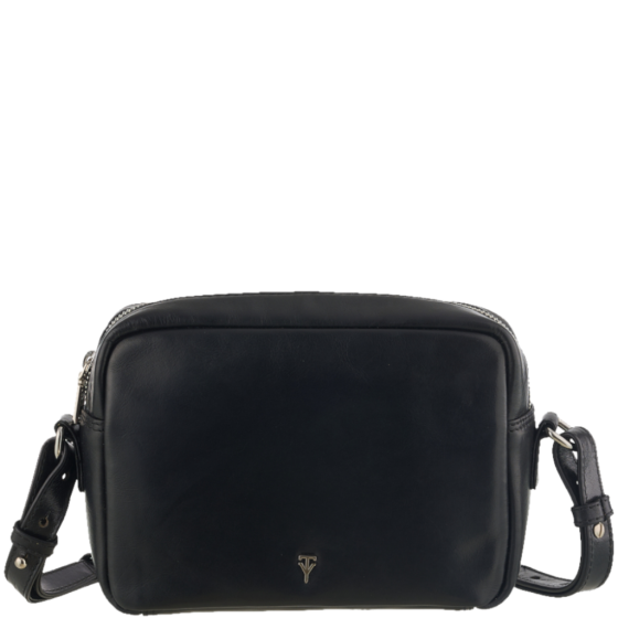 Tuscany Giuliana THM205 Leather Camera Bag Black front