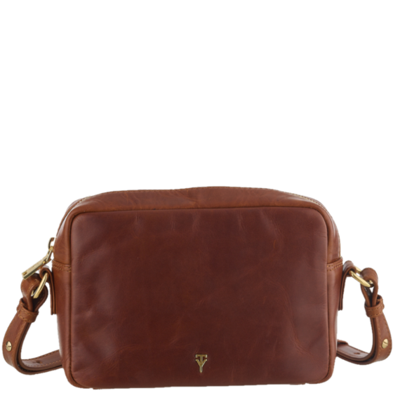 Tuscany Giuliana THM205 Leather Camera Bag Tan front