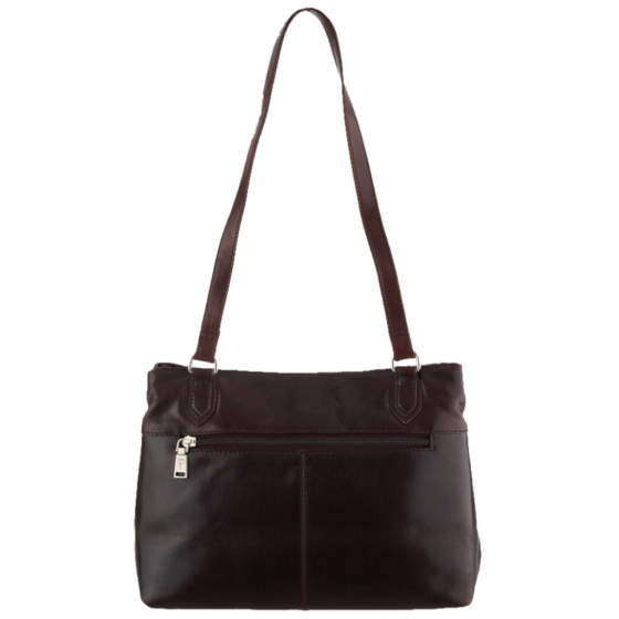 Tuscany Giuliana THM209 Twin Zip Tote Brown rear
