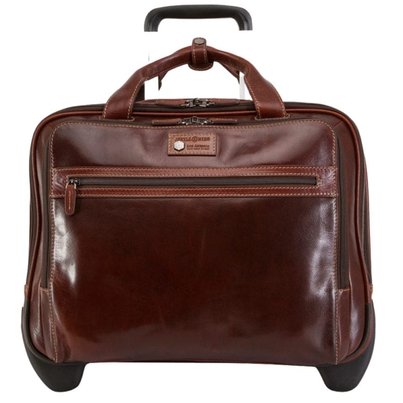 Jekyll & Hide Oxford Leather Laptop Trolley Luggage Warehouse