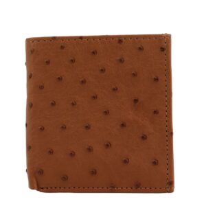 Nico_Ostrich_Leather_Wallet_W81_Gognac_front