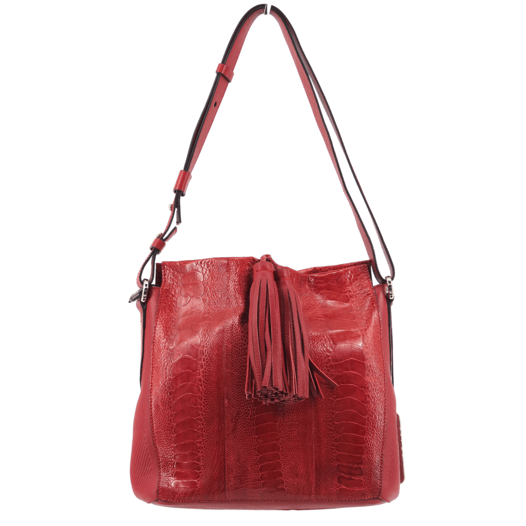 Provoque_Ostrich_Leg_Handbag_4022_Jeanine_rear_red