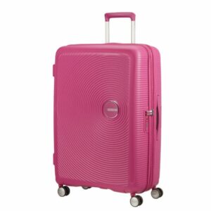 American_Tourister_32G_Soundbox_Spinner_luggage_Collection_77_Magenta_front3qrtr
